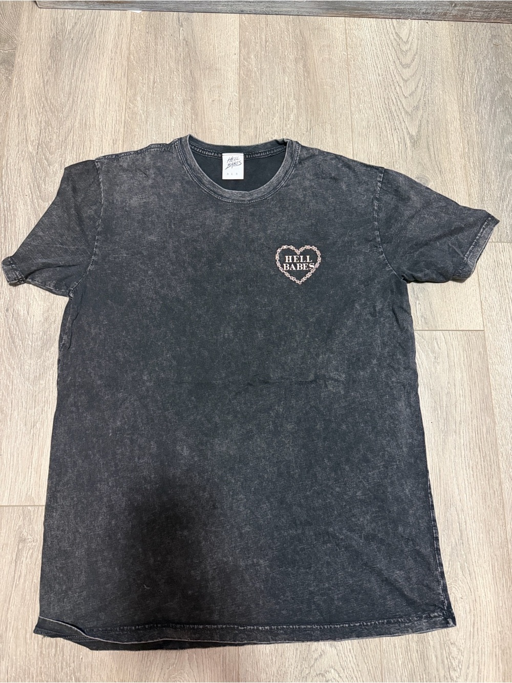 Hell Babes Women's Short Sleeve Tee in Washed Black
